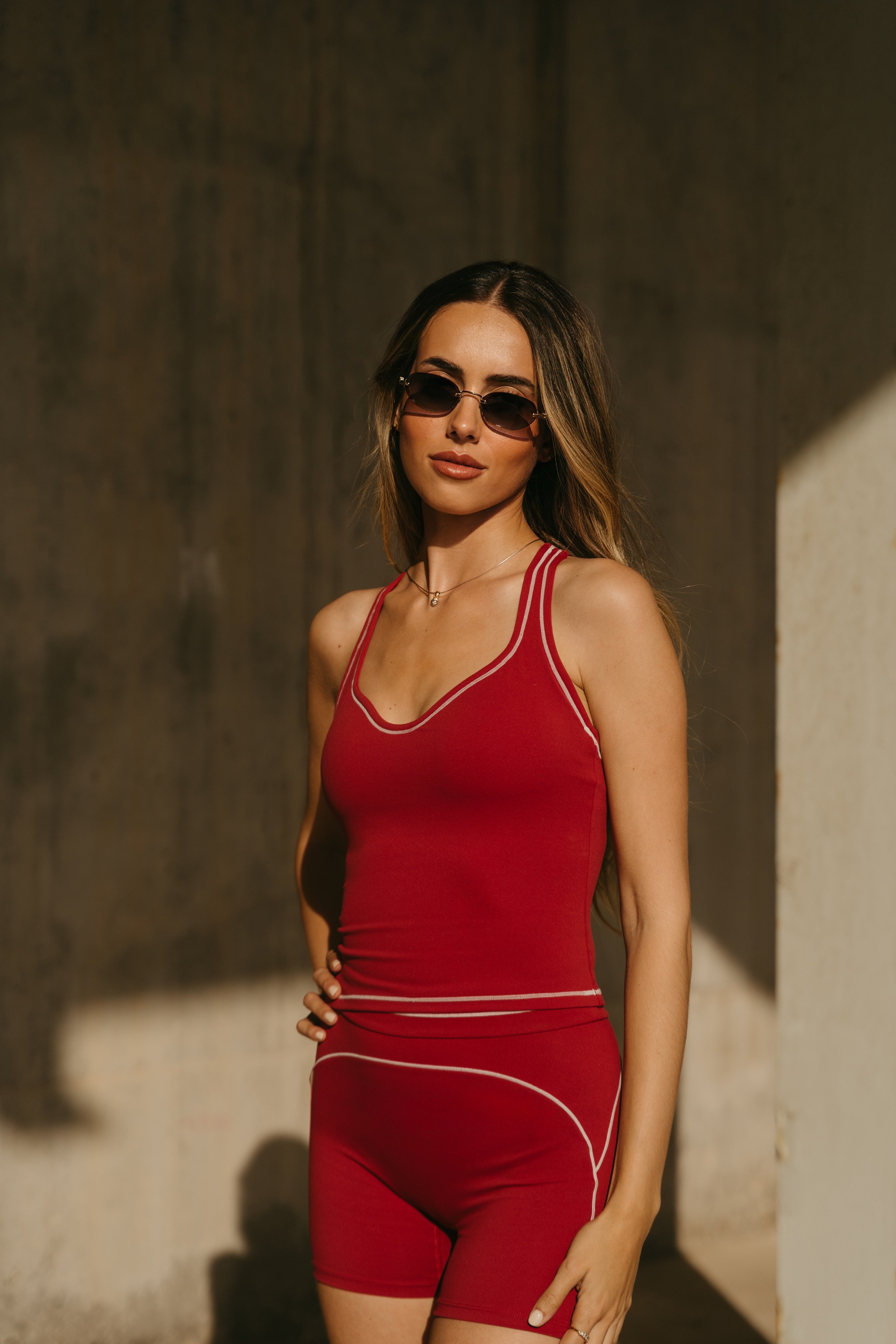 Sculpt Top Rojo Cereza