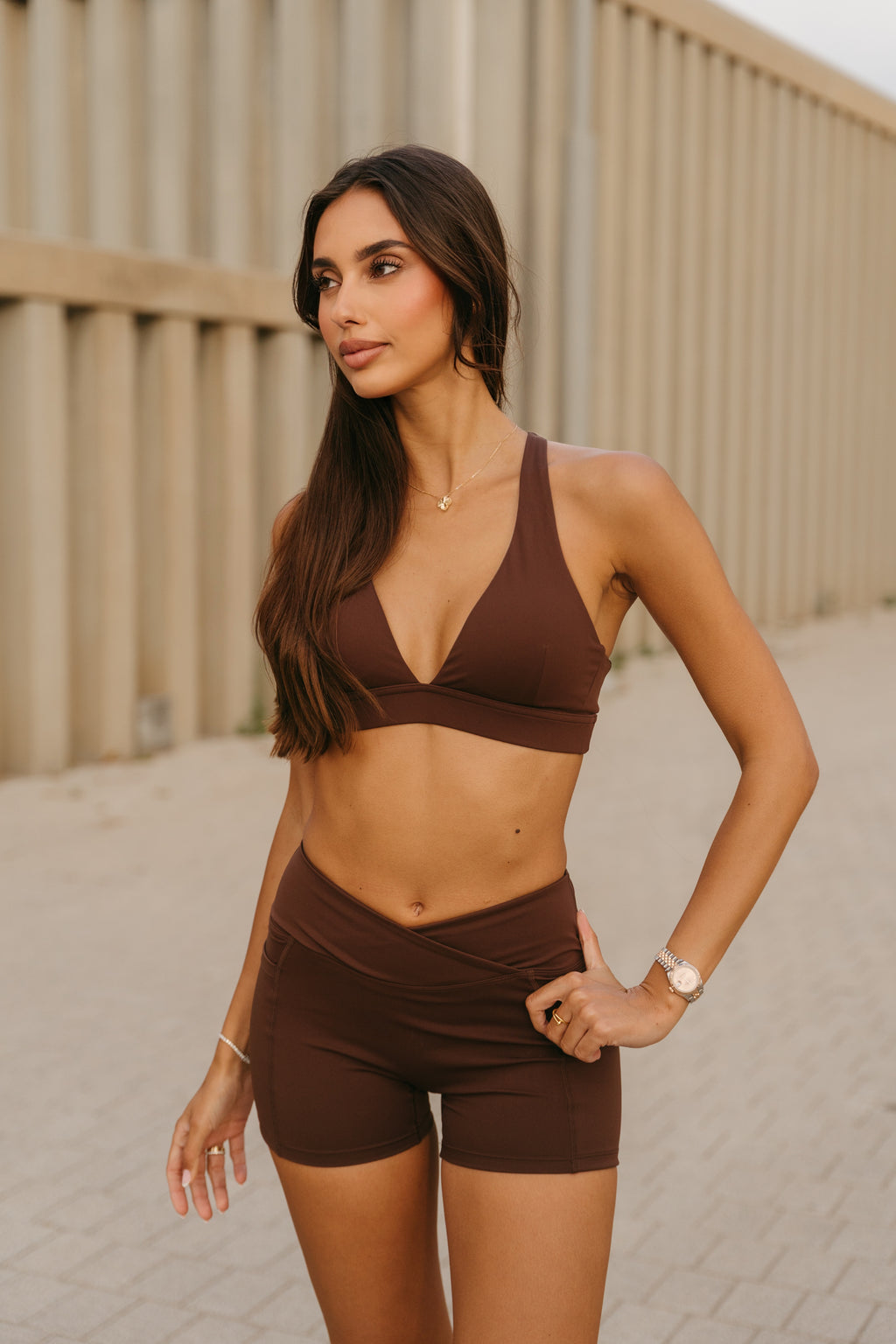 Luna Short Marrón Mocha